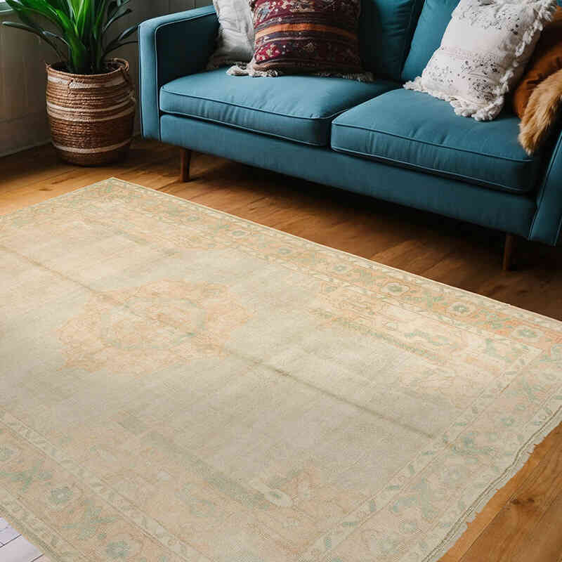 El Dokuma Vintage Halı - 153 cm x 212 cm - K0073962