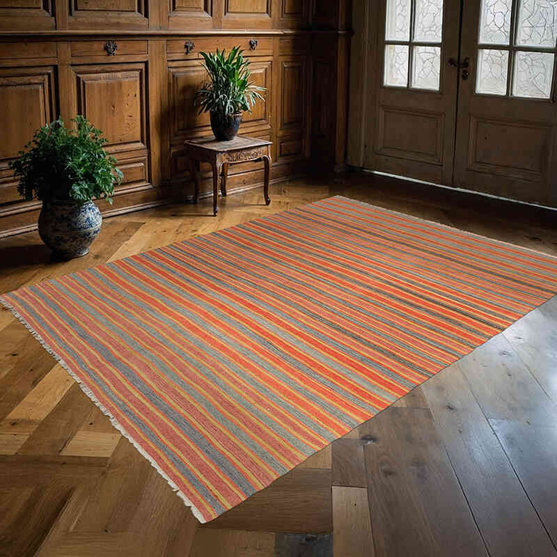 Alfombra Vintage Manisa Kilim - 175 cm x 235 cm - K0073968