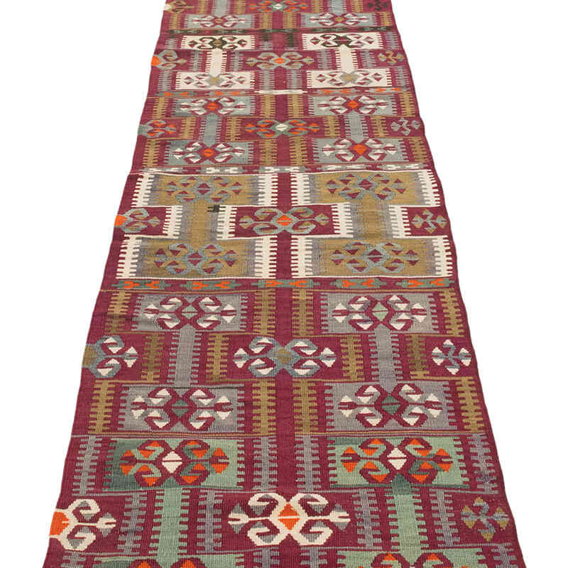 Vintage Kayseri Kilim Runner - 2'  x 11' 10" (24" x 142") - K0073975