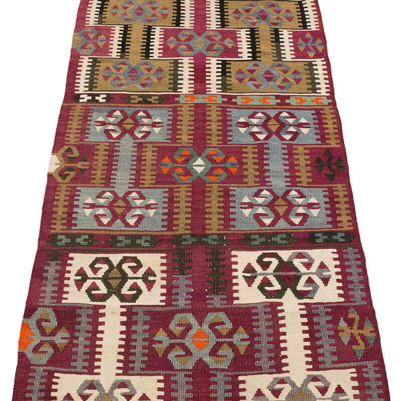 Vintage Kayseri Kilim Runner - 2'  x 11' 10" (24" x 142") - K0073975