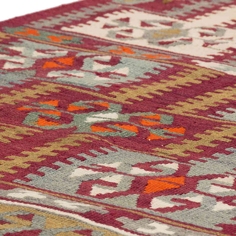 Vintage Kayseri Kilim Runner - 2'  x 11' 10" (24" x 142") - K0073975
