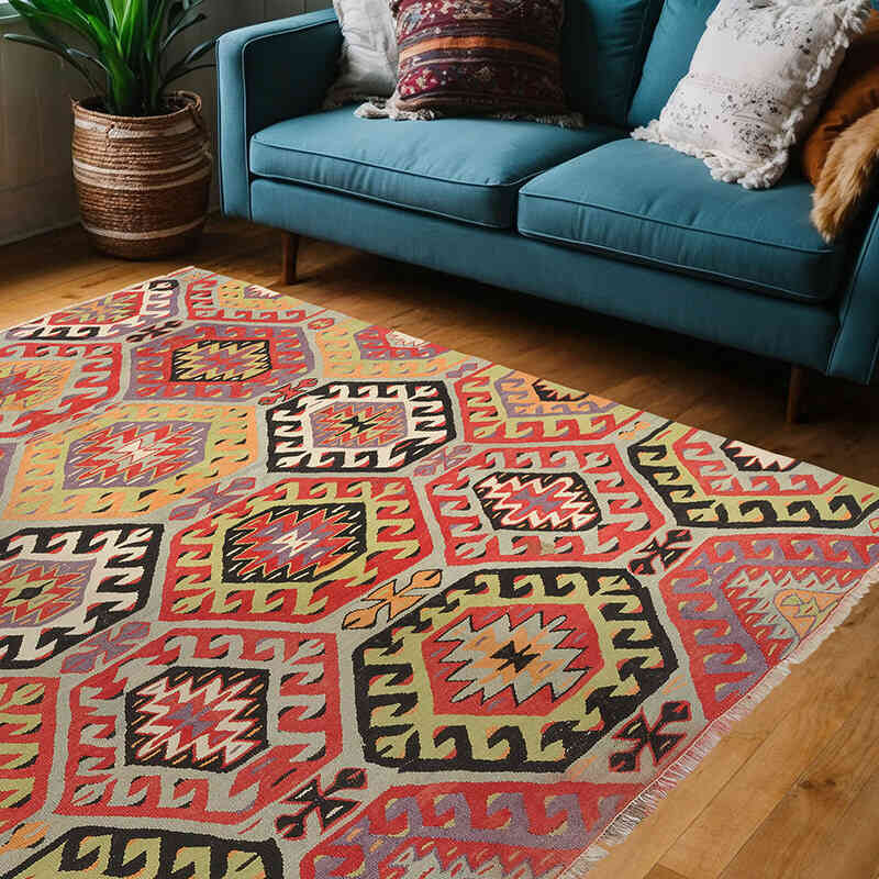 Uşak Kilimi - 161 cm x 200 cm - K0073977