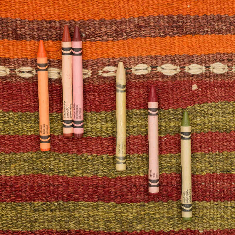 Vintage Konya Kilim Runner - 3' 3" x 11' 8" (39" x 140") - K0073981