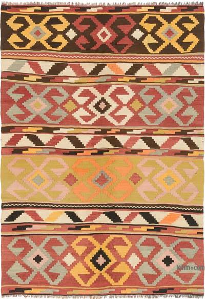 Vintage Sivas Kilim Rug - 5' 3" x 7' 7" (63" x 91")