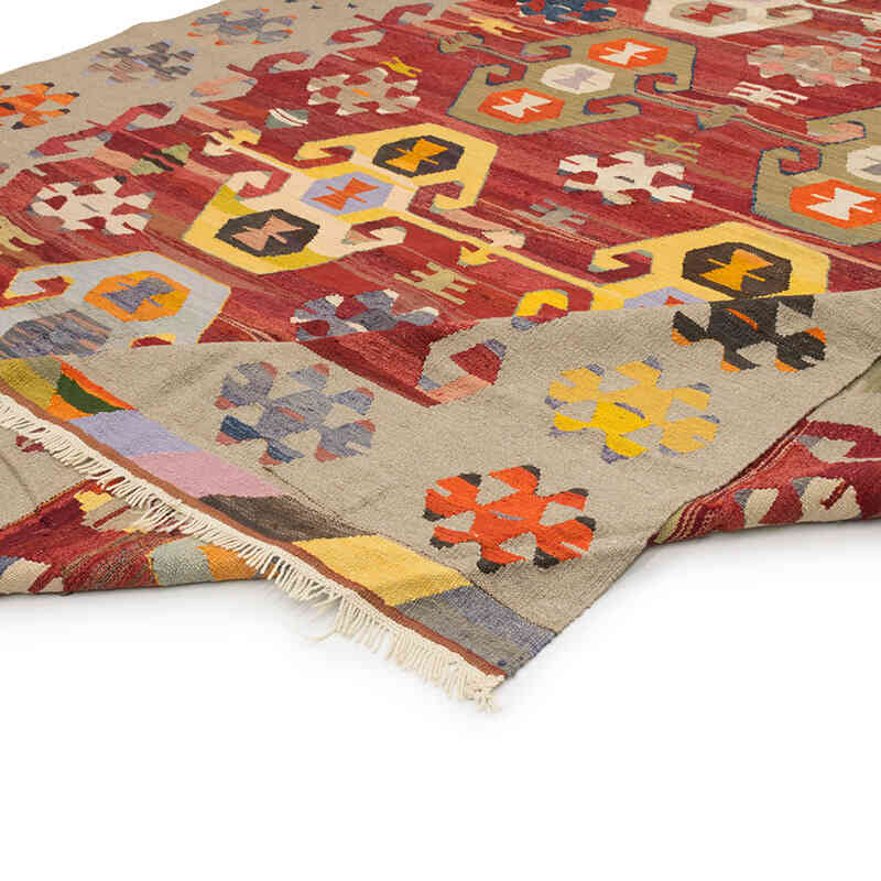 New Turkish Handwoven Kilim Rug - 8' 8" x 11' 5" (104" x 137") - K0073992