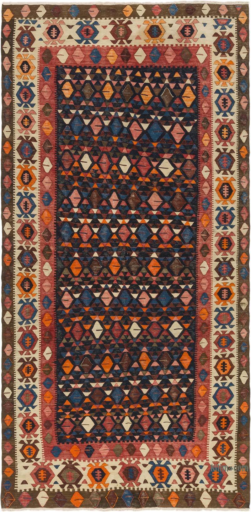 Alfombra Kilim Vintage Caucásica - 152 cm x 305 cm - K0073993