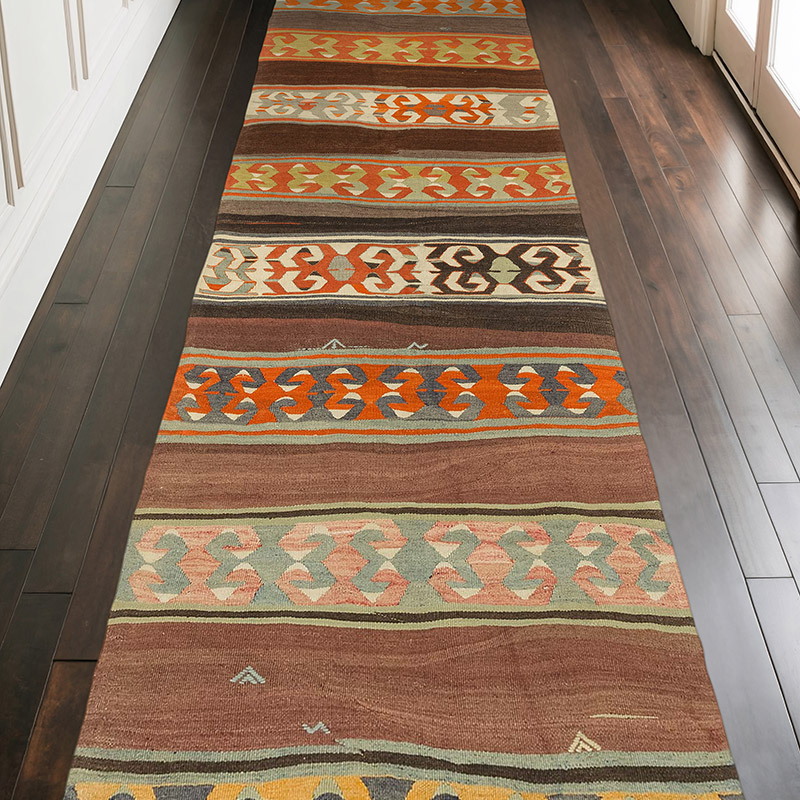 Corredor Vintage Konya Kilim - 106 cm x 302 cm - K0073998
