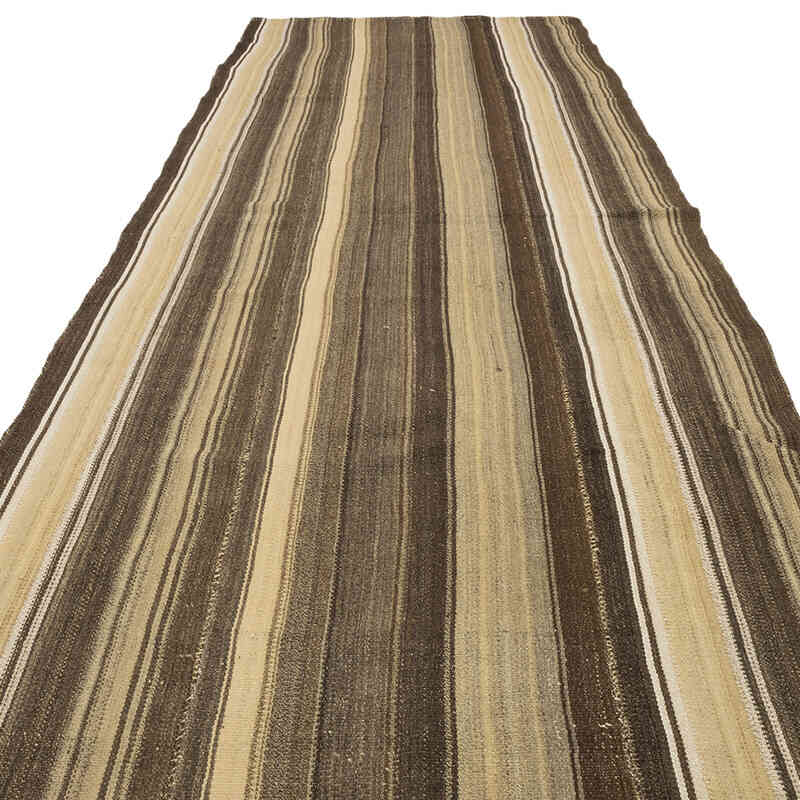 Vintage Anatolian Kilim Runner - 4' 7" x 14' 7" (55" x 175") - K0074002