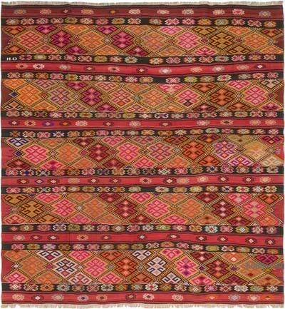 Vintage Artvin Kilim Rug - 7' 3" x 7' 9" (87" x 93")