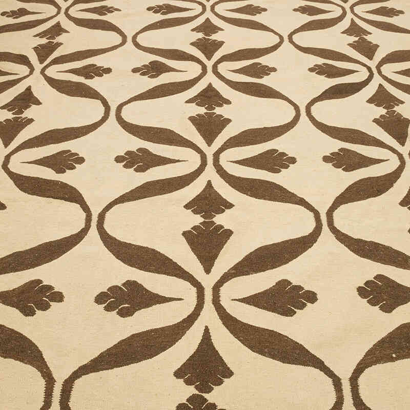 New Handwoven Turkish Kilim Rug - 8' 4" x 9' 10" (100" x 118") - K0074004