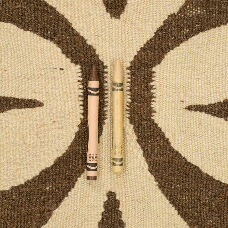 New Handwoven Turkish Kilim Rug - 8' 4" x 9' 10" (100" x 118") - K0074004