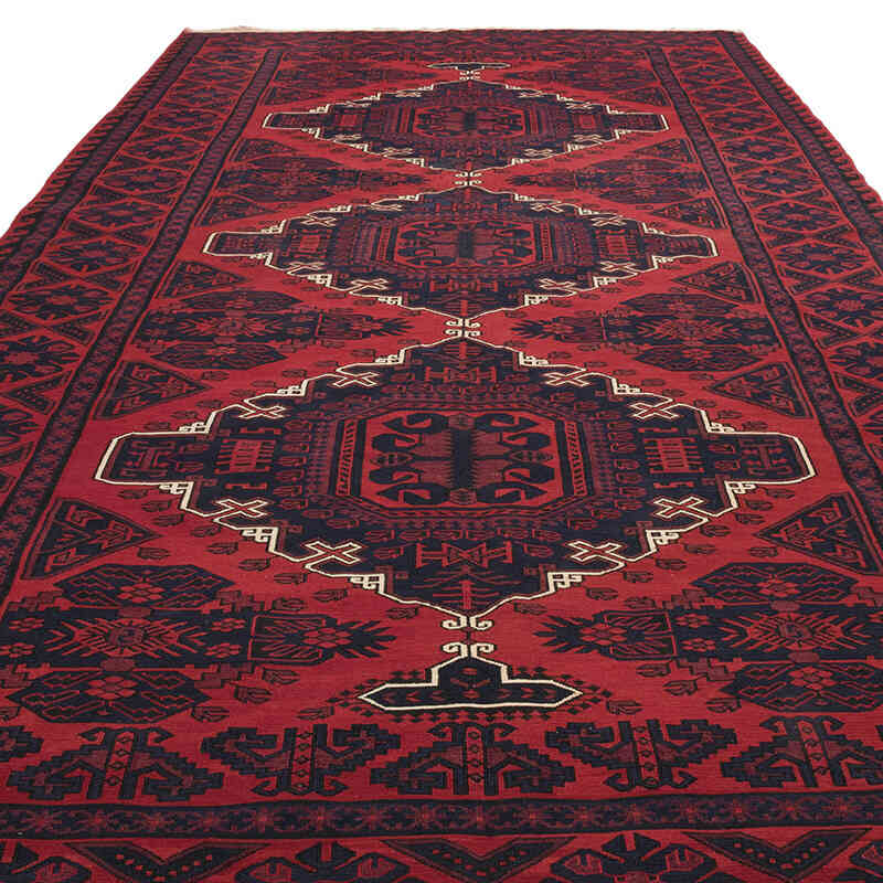 Vintage Caucasian Soumak Rug - 6' 8" x 13' 1" (80" x 157") - K0074023
