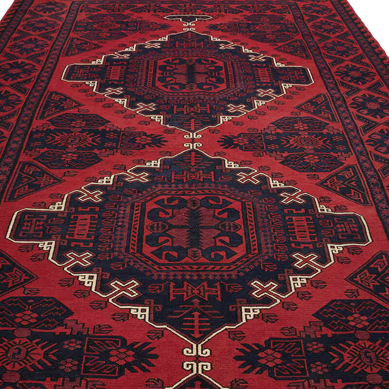 Vintage Caucasian Soumak Rug - 6' 8" x 13' 1" (80" x 157") - K0074023