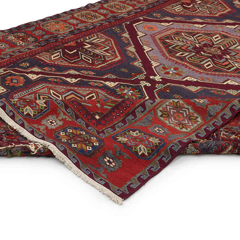Vintage Caucasian Soumak Rug - 6' 8" x 11' 4" (80" x 136") - K0074024