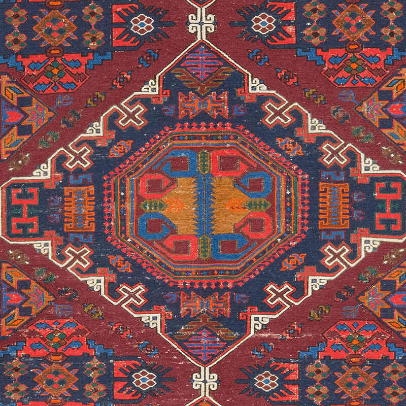 Vintage Kafkas Sumak Kilim - 200 cm x 362 cm - K0074025