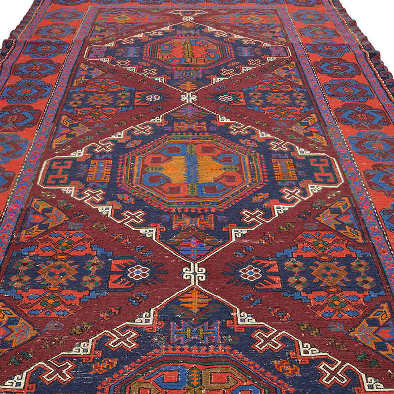 Vintage Kafkas Sumak Kilim - 200 cm x 362 cm - K0074025