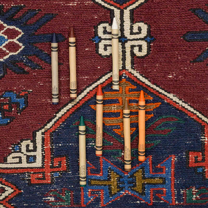 Vintage Kafkas Sumak Kilim - 200 cm x 362 cm - K0074025