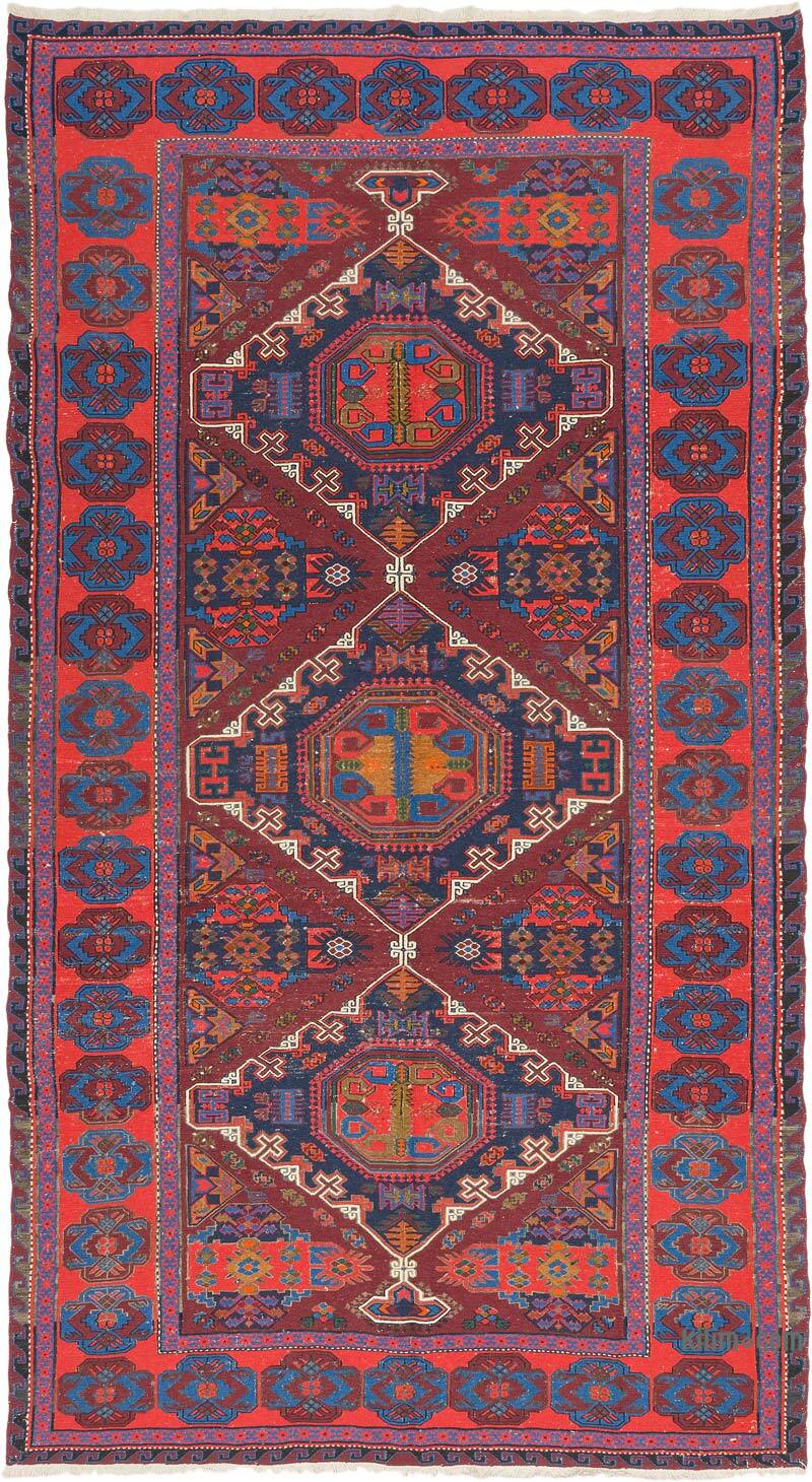 Vintage Kafkas Sumak Kilim - 200 cm x 362 cm - K0074025