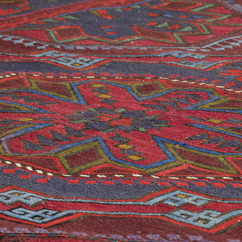 Vintage Caucasian Soumak Rug - 6' 7" x 12' 2" (79" x 146") - K0074026
