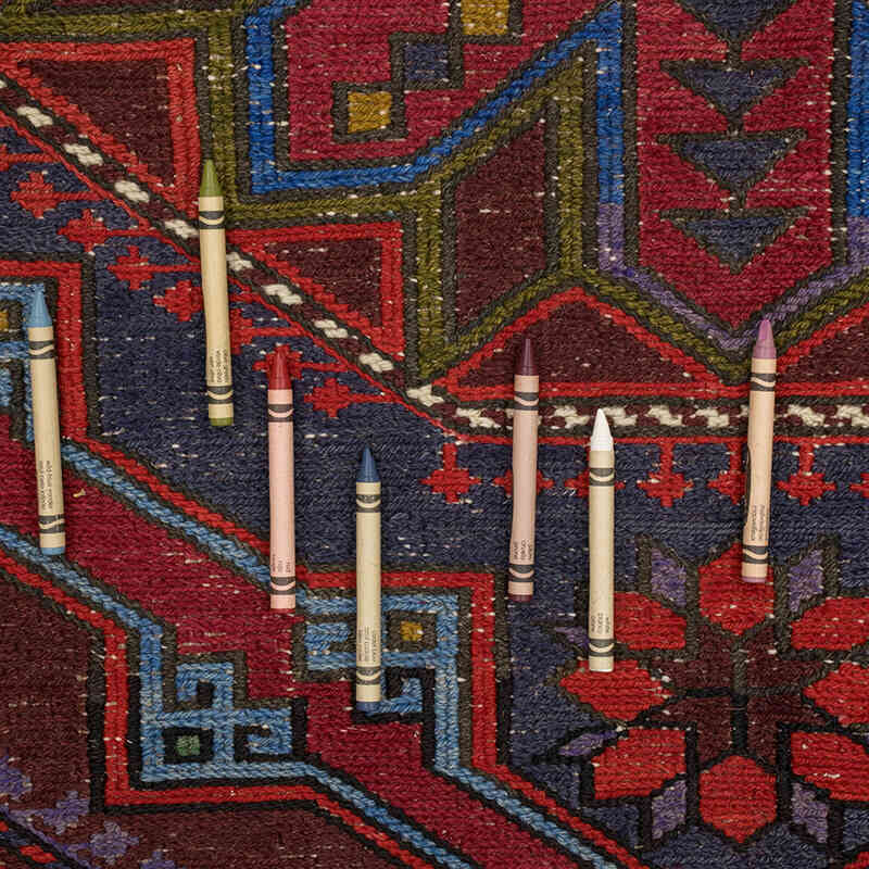 Vintage Caucasian Soumak Rug - 6' 7" x 12' 2" (79" x 146") - K0074026