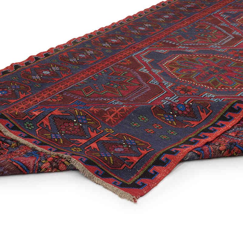 Vintage Caucasian Soumak Rug - 6' 7" x 12' 2" (79" x 146") - K0074026