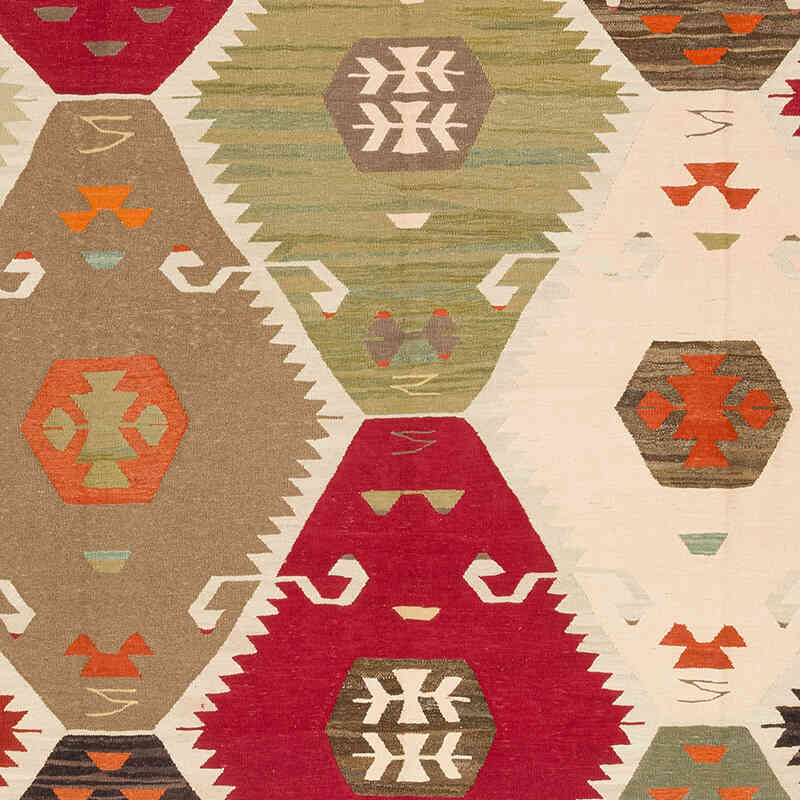 New Turkish Handwoven Kilim Rug - 8' 10" x 11' 6" (106" x 138") - K0074027
