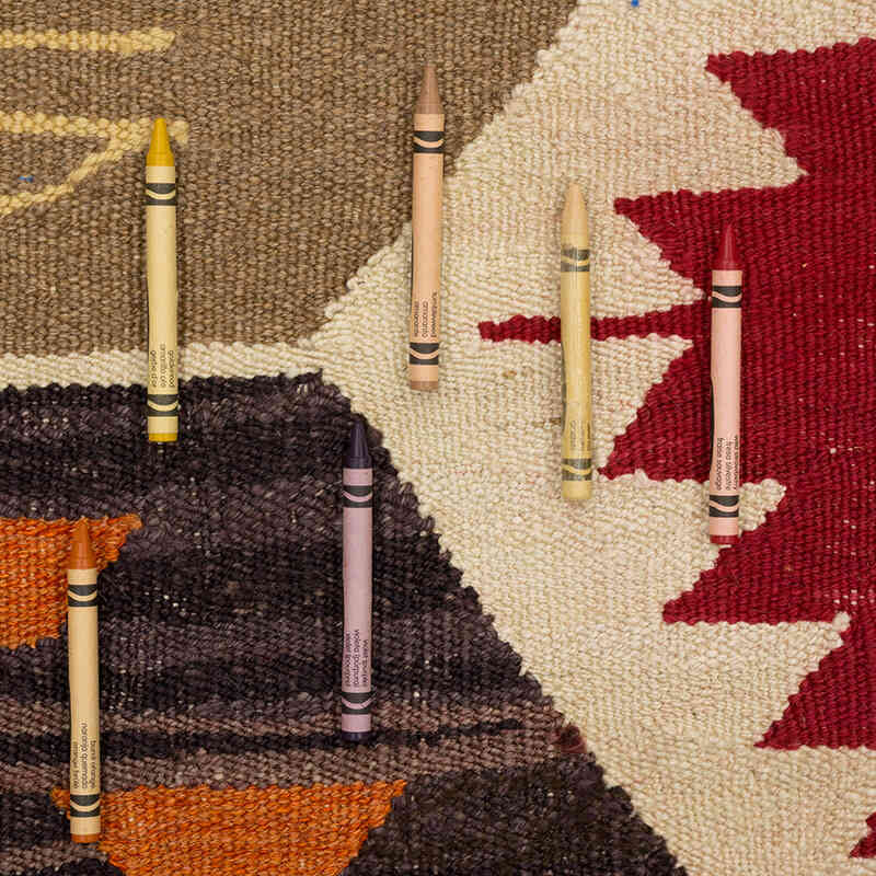 New Turkish Handwoven Kilim Rug - 8' 10" x 11' 6" (106" x 138") - K0074027