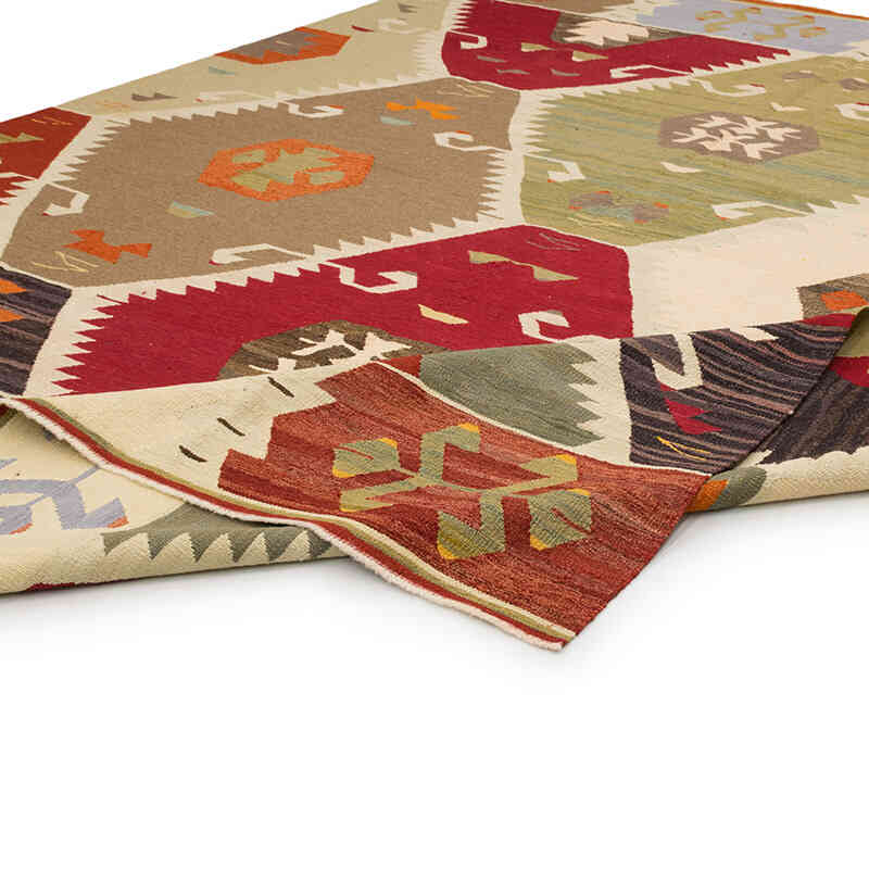 New Turkish Handwoven Kilim Rug - 8' 10" x 11' 6" (106" x 138") - K0074027