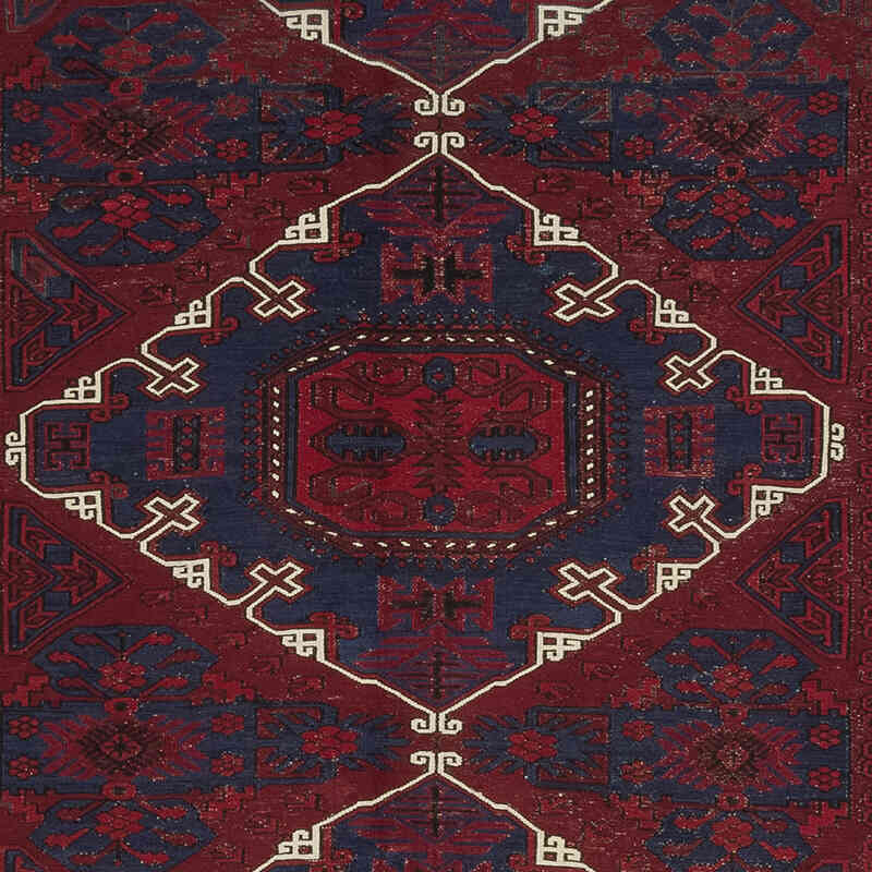 Vintage Caucasian Soumak Rug - 6' 7" x 12' 6" (79" x 150") - K0074029