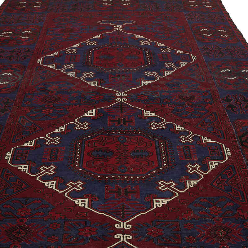 Vintage Caucasian Soumak Rug - 6' 7" x 12' 6" (79" x 150") - K0074029