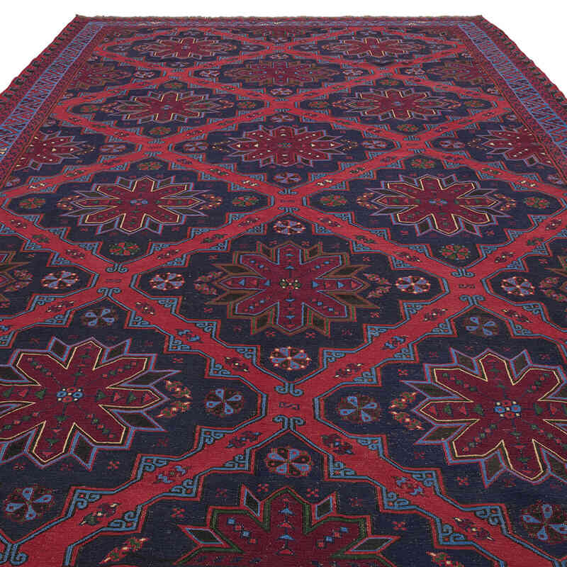 Vintage Caucasian Soumak Rug - 7' 5" x 12' 10" (89" x 154") - K0074030