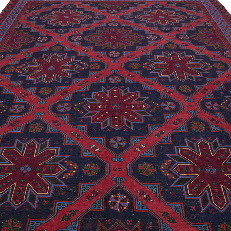 Vintage Caucasian Soumak Rug - 7' 5" x 12' 10" (89" x 154") - K0074030