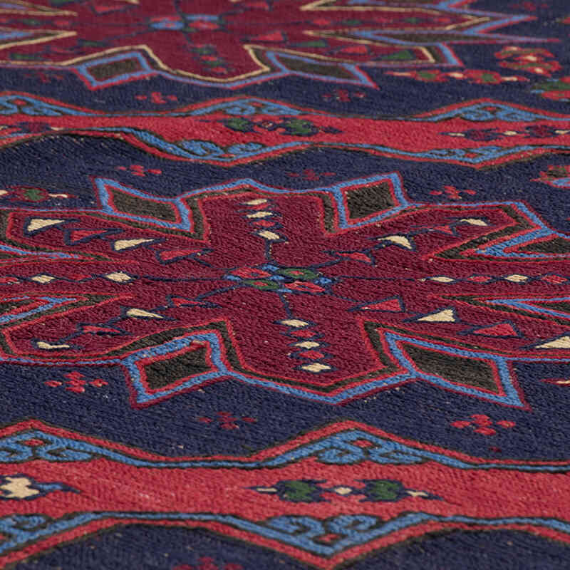 Vintage Caucasian Soumak Rug - 7' 5" x 12' 10" (89" x 154") - K0074030
