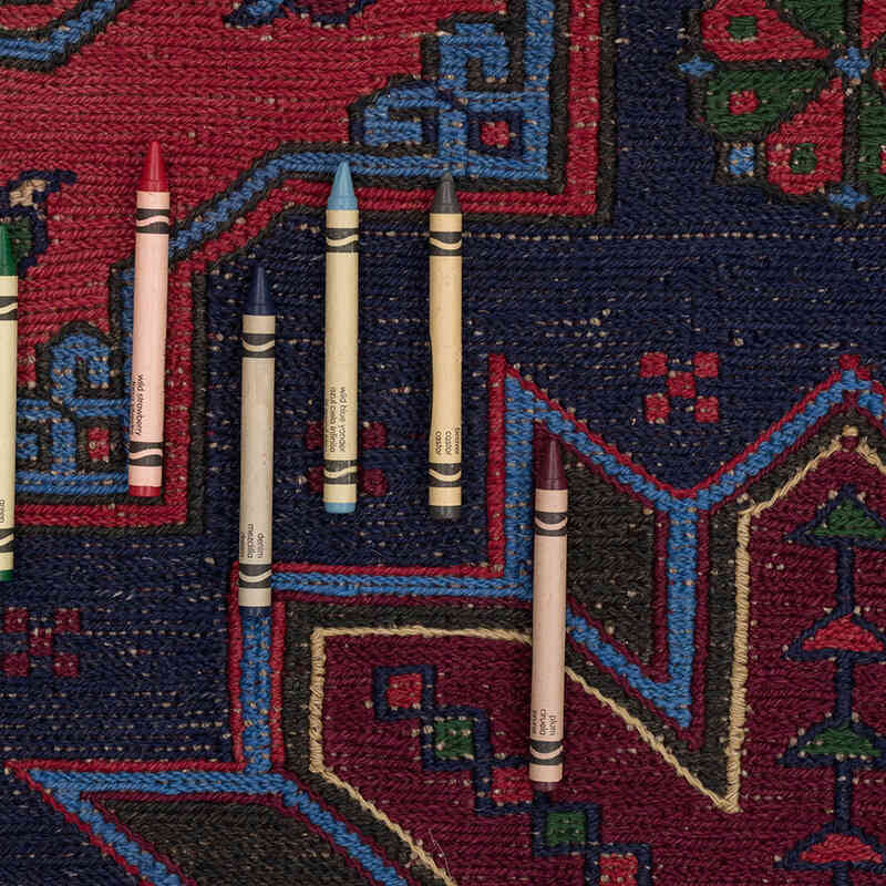 Vintage Caucasian Soumak Rug - 7' 5" x 12' 10" (89" x 154") - K0074030