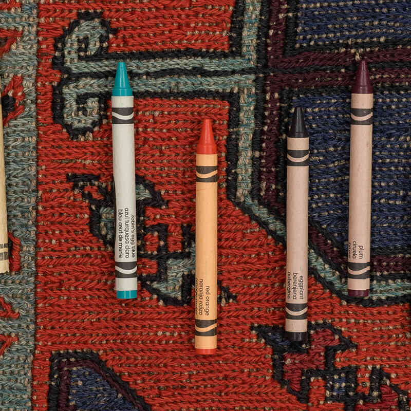 Azul Alfombra Soumak Vintage Caucásica - 228 cm x 384 cm - K0074034
