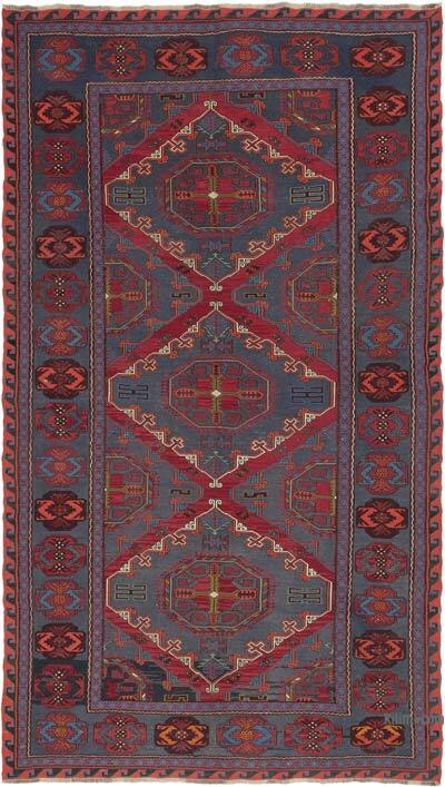 Vintage Caucasian Soumak Rug - 7' 1" x 12' 6" (85" x 150")