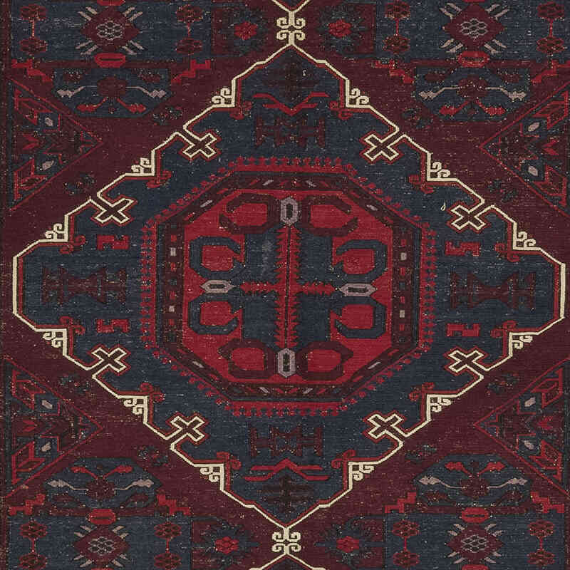Vintage Caucasian Soumak Rug - 6' 11" x 12' 10" (83" x 154") - K0074038