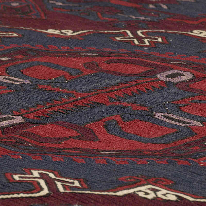 Vintage Caucasian Soumak Rug - 6' 11" x 12' 10" (83" x 154") - K0074038