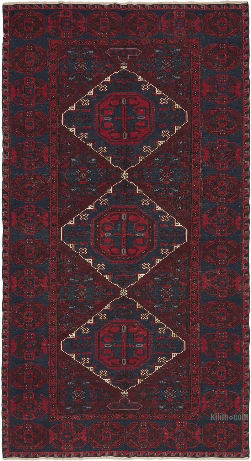 Vintage Caucasian Soumak Rug - 6' 11" x 12' 10" (83" x 154") - K0074038
