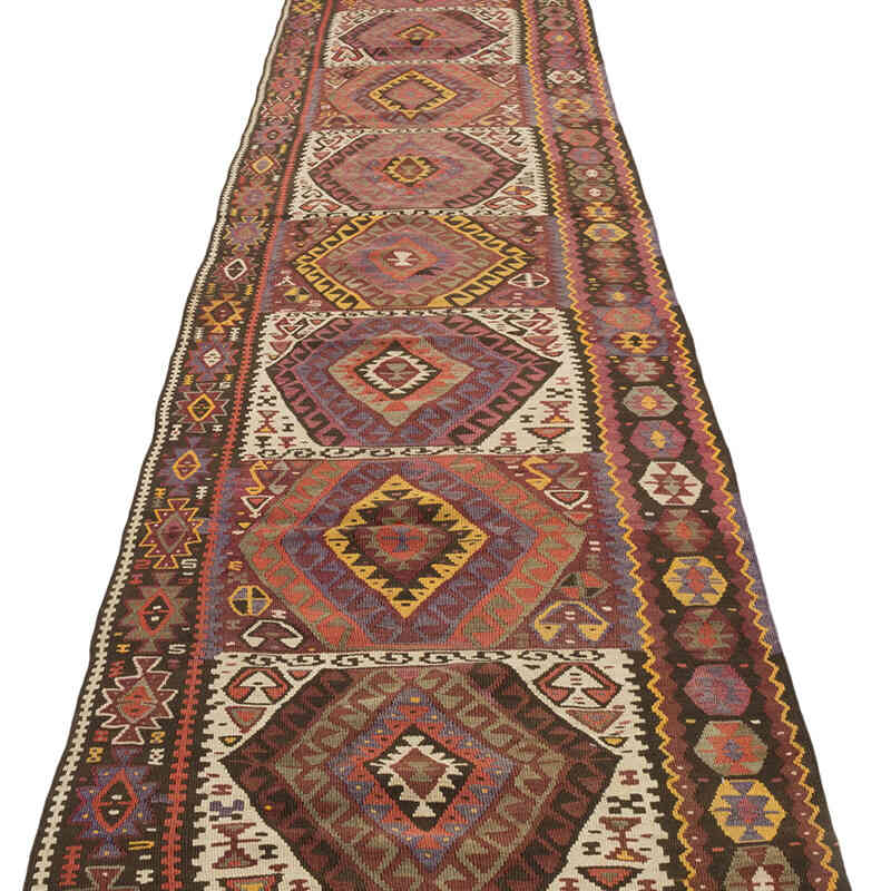 Vintage Kars Kilim Runner - 2' 7" x 13' 1" (31" x 157") - K0074043