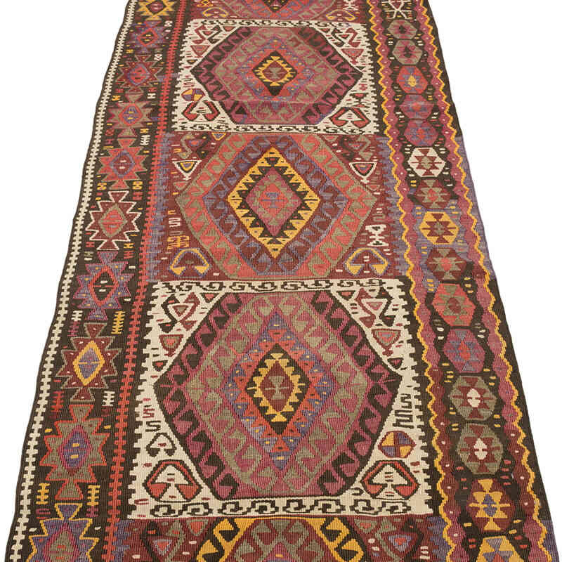 Vintage Kars Kilim Runner - 2' 7" x 13' 1" (31" x 157") - K0074043