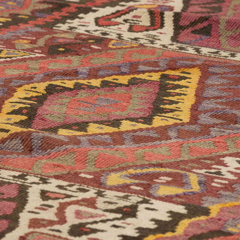 Vintage Kars Kilim Runner - 2' 7" x 13' 1" (31" x 157") - K0074043