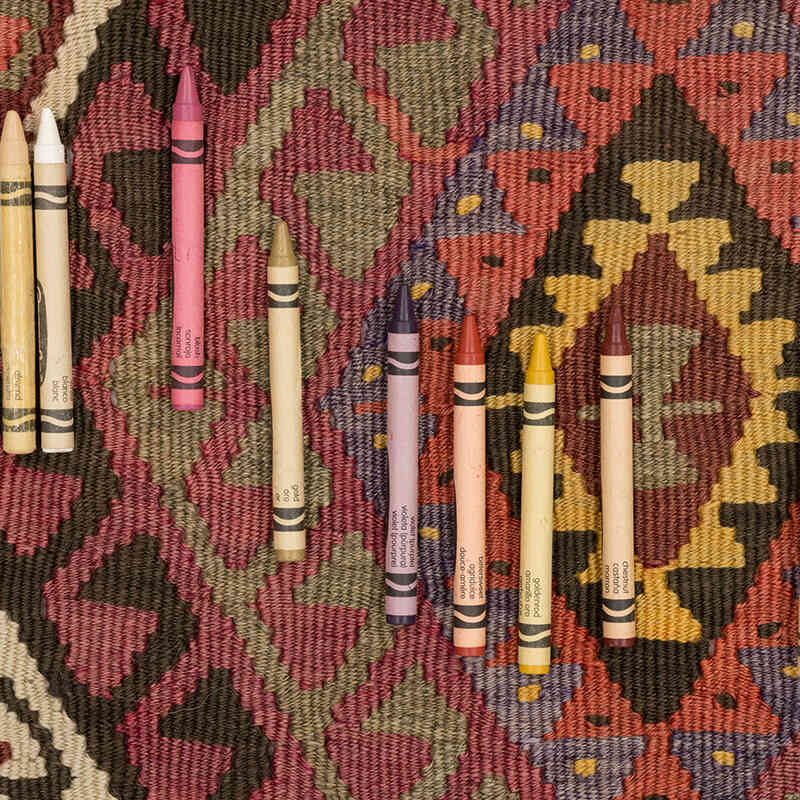 Vintage Kars Kilim Runner - 2' 7" x 13' 1" (31" x 157") - K0074043