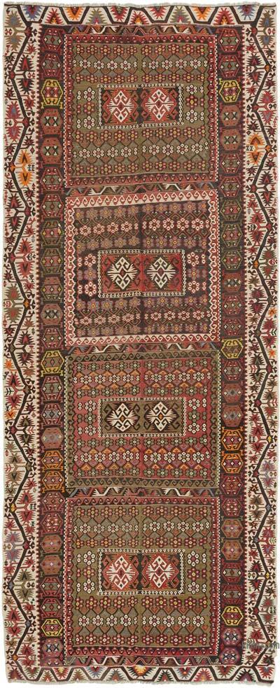 Vintage Kayseri Kilim Rug - 5' 9" x 13' 10" (69" x 166")