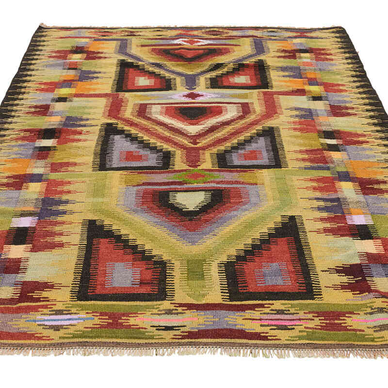 Vintage Konya Kilim Rug - 4' 2" x 5' 11" (50" x 71") - K0074055