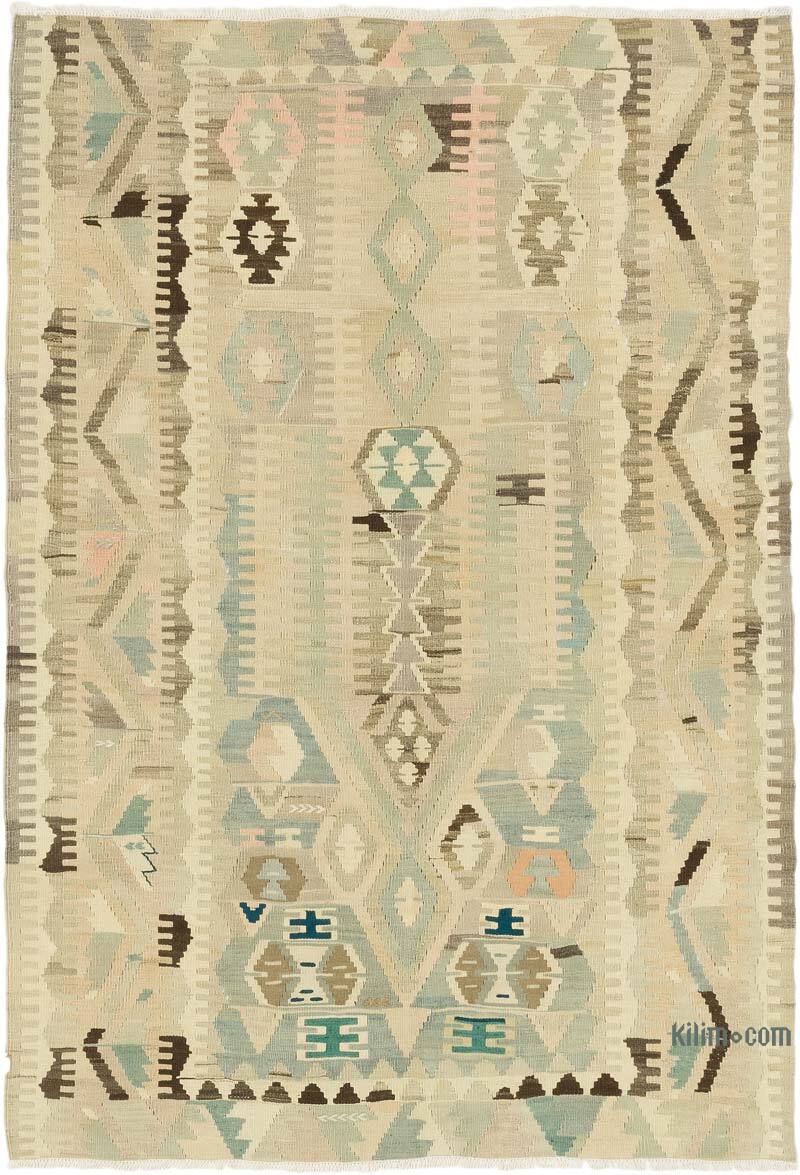 Vintage Konya Kilim Rug - 4' 4" x 6' 2" (52" x 74") - K0074058