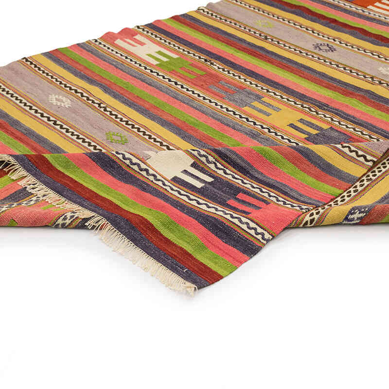 Vintage Manisa Kilim Rug - 5' 5" x 7' 7" (65" x 91") - K0074064
