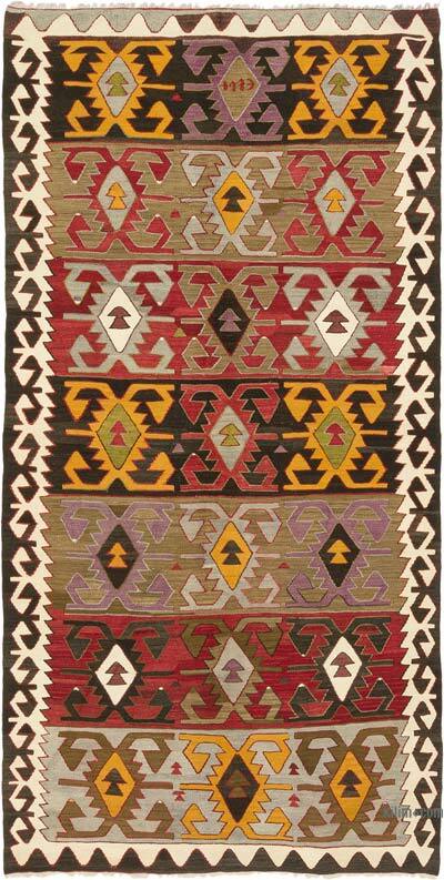 Vintage Konya Kilim Rug - 5' 7" x 10' 11" (67" x 131")
