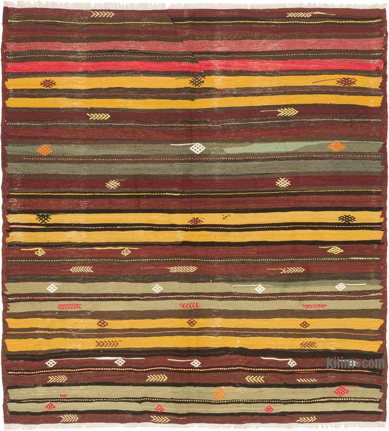 Vintage Artvin Kilim Rug - 5' 11" x 6' 3" (71" x 75") - K0074079