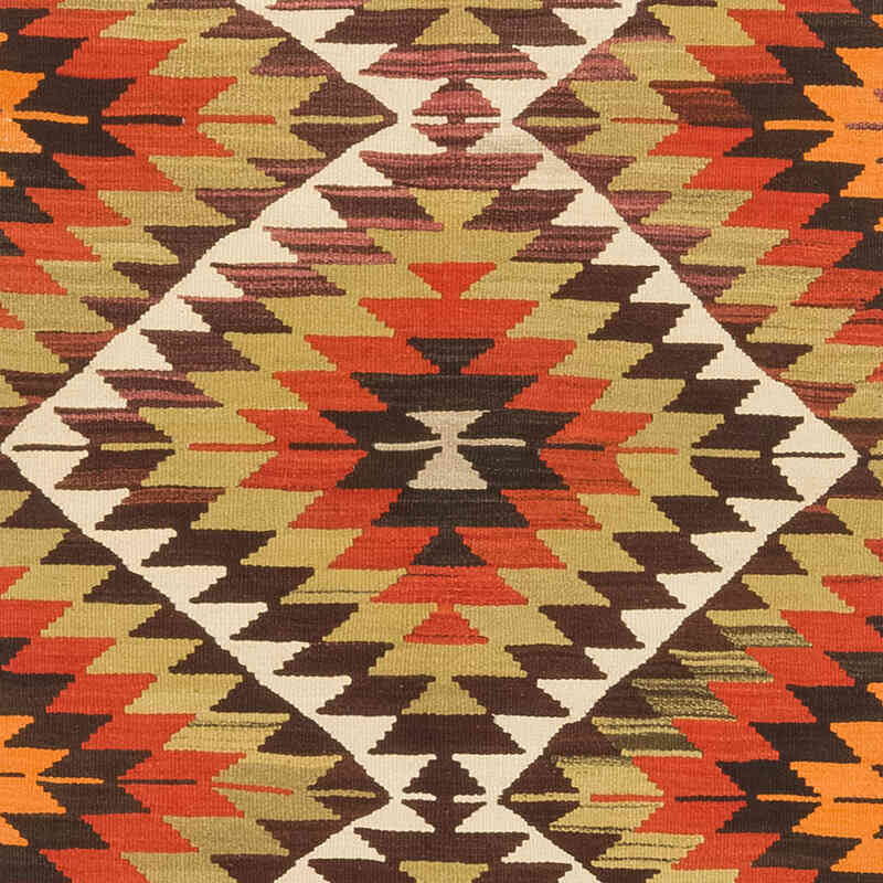 Vintage Mut Kilim Runner - 3' 5" x 12' 10" (41" x 154") - K0074081